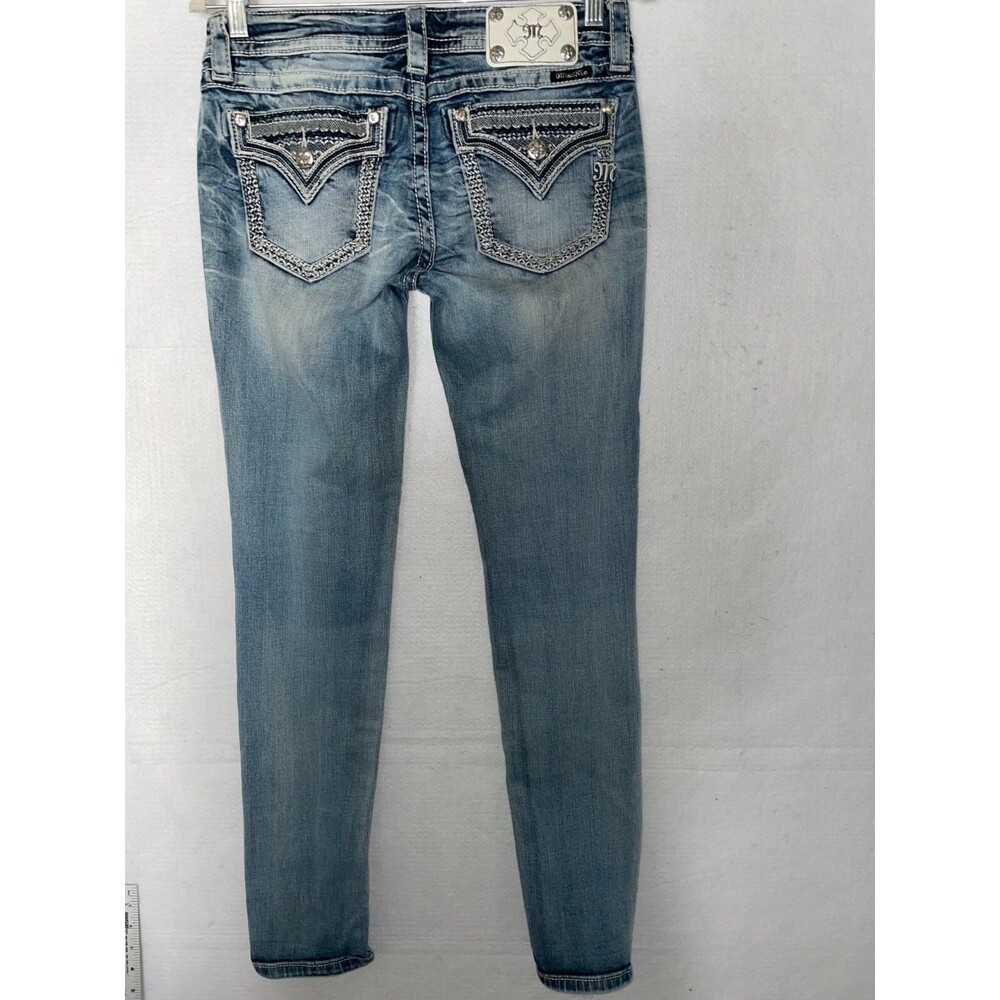Miss Me Jeans Women's 28 Signature Skinny Denim Blue pockets